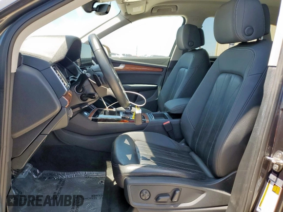2021 Audi Q5 Premium with VIN WA1AAAFY2M2004785, listed as a Copart auction lot 56500595 with 79,376 mi miles and Salvage title. Bid and sale history available at DreamBid. Image 7.