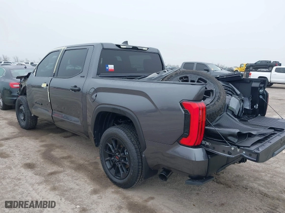 2025 Toyota Tundra 4WD SR with VIN 5TFLA5DB0SX255714, listed as a IAAI auction lot 41530467 with 1,396 mi miles. Bid and sale history available at carsss.com. Image 3.