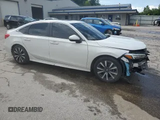 2022 Honda Civic EX with VIN JHMFE1F79NX003885, listed as a Copart auction lot 61275005 with 40,855 mi miles and Salvage title. Bid and sale history available at DreamBid. Image 4.