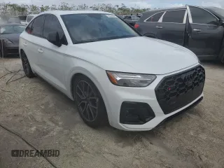 2024 Audi SQ5 Sportback Premium Plus with VIN WA124AFY8R2021674, listed as a Copart auction lot 74318384 with Not Provided miles and Non Repairable. Bid and sale history available at DreamBid. Image 4.