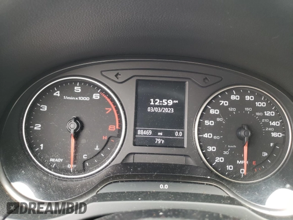 2016 Audi A3 1.8T Premium with VIN WAUA7GFF3G1004243, listed as a Copart auction lot 42664873 with 88,469 mi miles. Bid and sale history available at carsss.com. Image 9.
