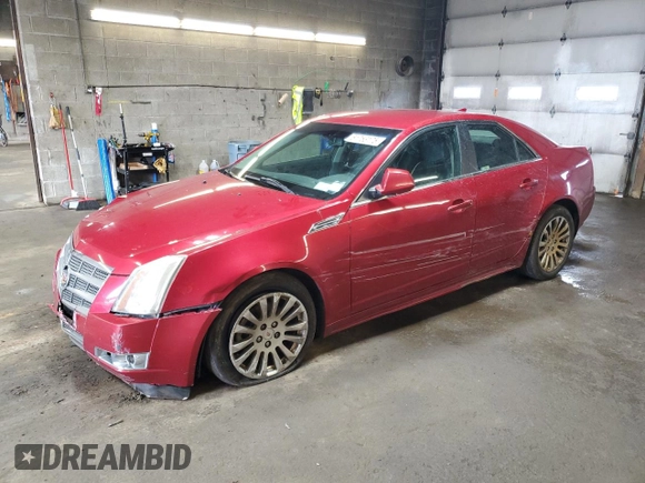 2010 Cadillac CTS Performance with VIN 1G6DL5EVXA0118281, listed as a Copart auction lot 51753175 with 134,718 mi miles and Salvage Title. Bid and sale history available at carsss.com. Image 1.