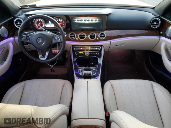 2017 Mercedes-Benz E-Class E 400 Luxury with VIN WDDZH6GB4HA197826, listed as a Copart auction lot 82554174 with 92,824 mi miles and Salvage Title. Bid and sale history available at carsss.com. Image 8.