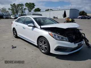 2015 Hyundai Sonata Sport with VIN 5NPE34AB7FH058686, listed as a Copart auction lot 51003985 with 61,458 mi miles and Salvage Title. Bid and sale history available at carsss.com. Image 4.