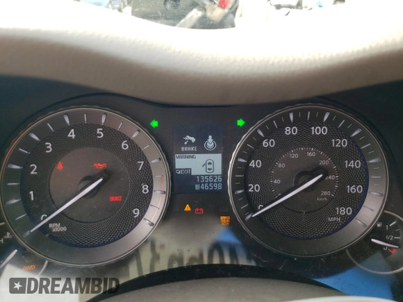 2013 Infiniti M37 with VIN JN1BY1AR2DM601013, listed as a Copart auction lot 64956374 with 135,626 mi miles and Non Repairable. Bid and sale history available at carsss.com. Image 9.