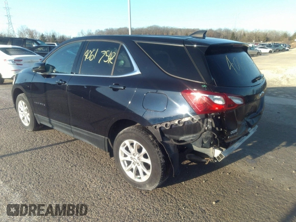 2020 Chevrolet Equinox LT with VIN 3GNAXUEV2LS582389, listed as a IAAI auction lot 41427786 with 66,641 mi miles and . Bid and sale history available at DreamBid. Image 3.