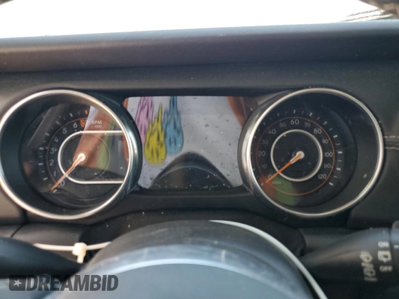 2019 Jeep Wrangler Unlimited Sahara with VIN 1C4HJXEG8KW574005, listed as a Copart auction lot 55386585 with Not provided miles and Salvage title. Bid and sale history available at DreamBid. Image 9.