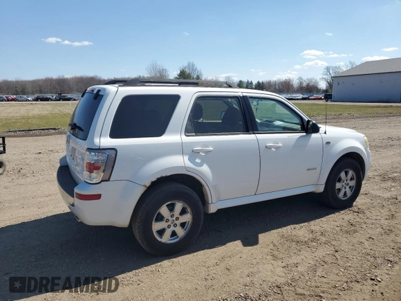 2008 Mercury Mariner with VIN 4M2CU81108KJ22374, listed as a Copart auction lot 50127065 with 111,743 mi miles and Salvage title. Bid and sale history available at DreamBid. Image 3.