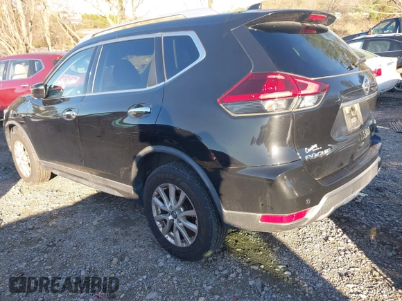 2019 Nissan Rogue SV with VIN KNMAT2MV2KP505805, listed as a IAAI auction lot 41192230 with 92,155 mi miles. Bid and sale history available at carsss.com. Image 3.