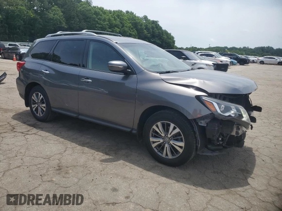 2020 Nissan Pathfinder S with VIN 5N1DR2AM6LC647098, listed as a Copart auction lot 57302505 with 51,325 mi miles and Salvage title. Bid and sale history available at DreamBid. Image 4.