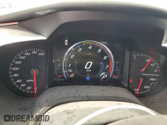 2019 Chevrolet Corvette 1LT with VIN 1G1YB2D73K5123709, listed as a Copart auction lot 57163344 with 31,274 mi miles and Clean Title. Bid and sale history available at carsss.com. Image 9.