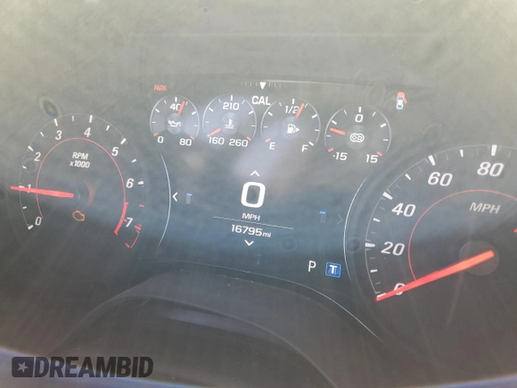 2023 Chevrolet Camaro ZL1 with VIN 1G1FK1R60P0104167, listed as a Copart auction lot 47892525 with 16,795 mi miles and Salvage title. Bid and sale history available at DreamBid. Image 9.