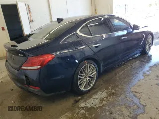 2021 Genesis G70 2.0T with VIN KMTG34LA0MU072088, listed as a Copart auction lot 57433985 with 77,876 mi miles and Clean title. Bid and sale history available at DreamBid. Image 3.
