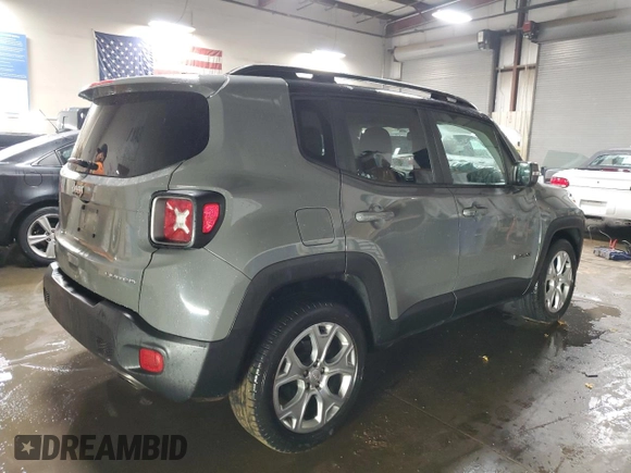 2020 Jeep Renegade Limited with VIN ZACNJBD17LPL95002, listed as a Copart auction lot 48807355 with 35,226 mi miles and Salvage title. Bid and sale history available at DreamBid. Image 3.