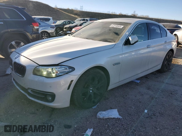 2016 BMW 5 Series 528i with VIN WBA5A5C59GG353844, listed as a Copart auction lot 47310545 with 76,695 mi miles and Salvage Title. Bid and sale history available at carsss.com. Image 1.
