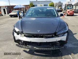 2025 Tesla Model 3 Long Range with VIN 5YJ3E1EA6SF908074, listed as a Copart auction lot 54786175 with 3,998 mi miles and Salvage title. Bid and sale history available at DreamBid. Image 5.
