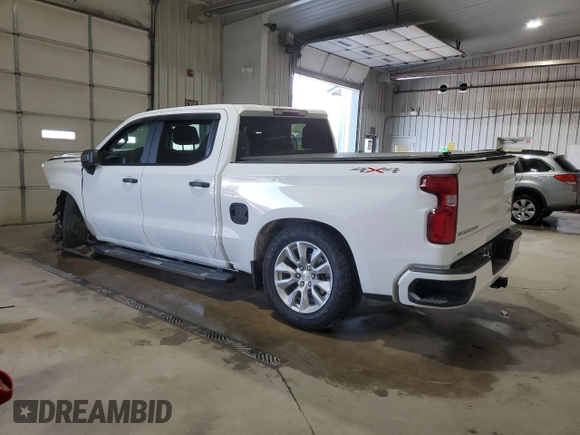 2019 Chevrolet Silverado 1500 Custom with VIN 3GCPYBEH2KG157495, listed as a Copart auction lot 54488295 with 77,899 mi miles and Salvage Title. Bid and sale history available at DreamBid. Image 2.