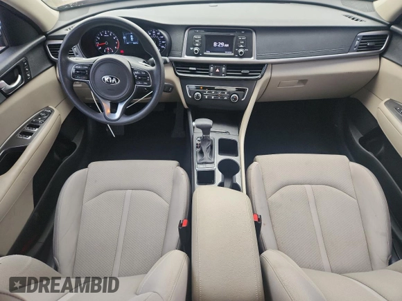 2016 Kia Optima LX with VIN 5XXGT4L31GG024108, listed as a Copart auction lot 60695765 with 92,417 mi miles and Salvage title. Bid and sale history available at DreamBid. Image 8.