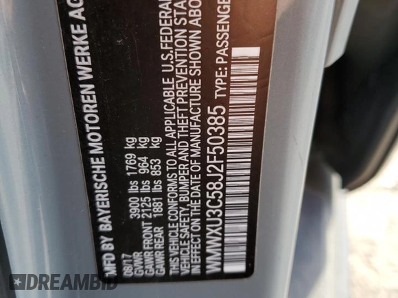 2018 MINI Hardtop 4 Door Cooper S с VIN WMWXU3C58J2F50385, выставлен на аукционе Copart как лот 51168775 с пробегом 77 091 миль миль и Списание • Salvage title. История ставок и продаж доступна на DreamBid. Изображение 13.