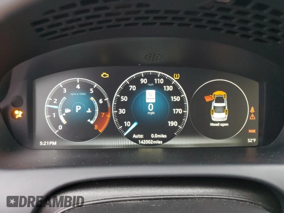 2017 Jaguar XJ R-Sport with VIN SAJWA1C77H8W04956, listed as a Copart auction lot 45174505 with 142,002 mi miles and Salvage title. Bid and sale history available at DreamBid. Image 9.