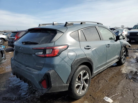 2024 Subaru Crosstrek Premium with VIN JF2GUADC4R8245557, listed as a Copart auction lot 46139085 with 26,131 mi miles and Salvage Title. Bid and sale history available at carsss.com. Image 3.