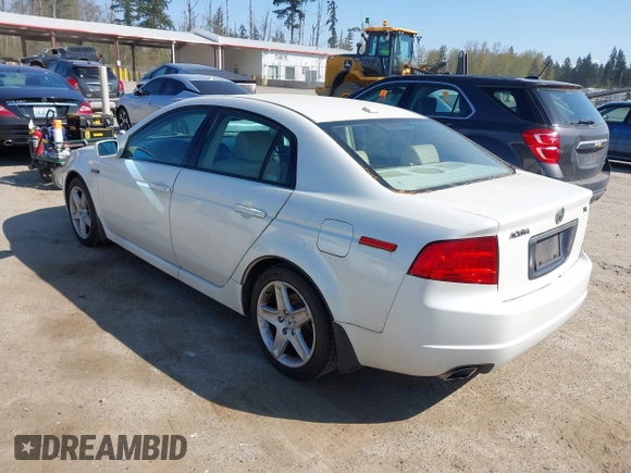 2005 Acura TL with VIN 19UUA66215A031304, listed as a IAAI auction lot 42066499 with 220,475 mi miles. Bid and sale history available at carsss.com. Image 3.