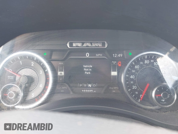 2019 Ram 2500 Laramie with VIN 3C6UR5FL1KG615300, listed as a IAAI auction lot 41820765 with 103,645 mi miles. Bid and sale history available at carsss.com. Image 7.