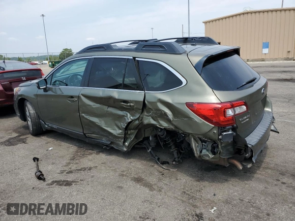 2015 Subaru Outback Premium with VIN 4S4BSAFC5F3306222, listed as a Copart auction lot 60861585 with 217,599 mi miles and Salvage title. Bid and sale history available at DreamBid. Image 2.