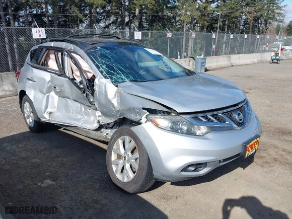 2011 Nissan Murano SL with VIN JN8AZ1MU9BW066323, listed as a IAAI auction lot 41744359 with 154,038 mi miles. Bid and sale history available at carsss.com. Image 1.