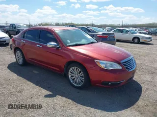 2012 Chrysler 200 Limited with VIN 1C3CCBCB0CN263369, listed as a IAAI auction lot 41988793 with 140,440 mi miles. Bid and sale history available at carsss.com. Image 1.