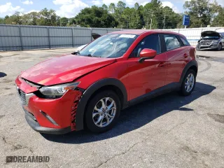 2017 Mazda CX-3 Sport with VIN JM1DKDB75H0172257, listed as a Copart auction lot 74972234 with 61,959 mi miles and Salvage Title. Bid and sale history available at carsss.com. Image 1.