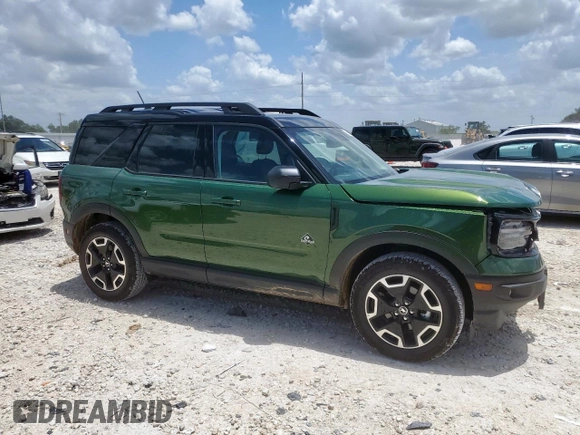 2024 Ford Bronco Sport Outer Banks with VIN 3FMCR9C61RRE65855, listed as a Copart auction lot 63119495 with 9,794 mi miles and Salvage title. Bid and sale history available at DreamBid. Image 4.