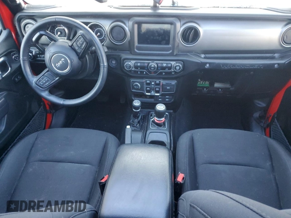 2021 Jeep Wrangler Unlimited Sport Altitude with VIN 1C4HJXDGXMW546873, listed as a Copart auction lot 44045685 with 33,592 mi miles and Salvage Title. Bid and sale history available at carsss.com. Image 8.