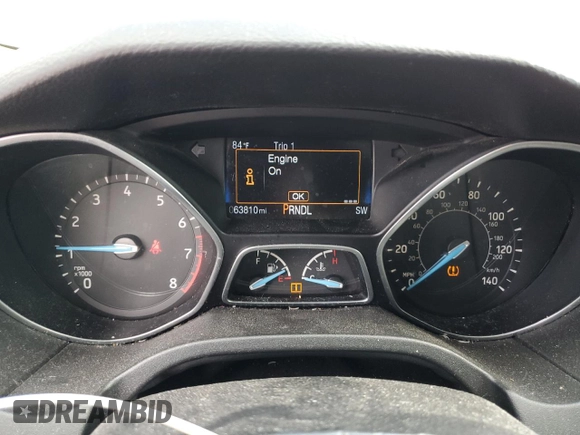 2018 Ford Focus SE with VIN 1FADP3F24JL205544, listed as a Copart auction lot 53555065 with 63,810 mi miles and Clean title. Bid and sale history available at DreamBid. Image 9.