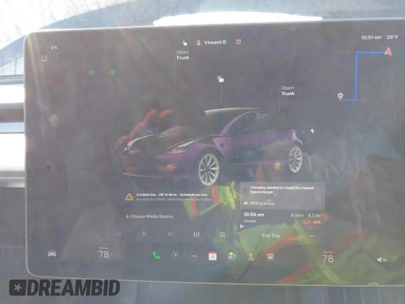 2022 Tesla Model 3 with VIN 5YJ3E1EA1NF304811, listed as a IAAI auction lot 41559342 with 29,597 mi miles and . Bid and sale history available at DreamBid. Image 17.