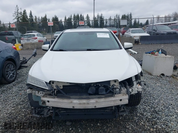 2015 Acura TLX V6 Tech with VIN 19UUB3F57FA009086, listed as a IAAI auction lot 41735411 with 212,203 mi miles. Bid and sale history available at carsss.com. Image 13.