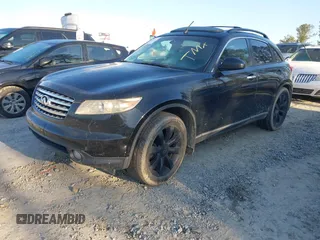 2005 Infiniti FX35 with VIN JNRAS08U25X109175, listed as a IAAI auction lot 41872829 with 300,114 mi miles. Bid and sale history available at carsss.com. Image 2.