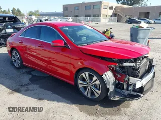 2018 Mercedes-Benz CLA with VIN WDDSJ4EBXJN576793, listed as a IAAI auction lot 41989171 with 49,568 mi miles. Bid and sale history available at carsss.com. Image 1.