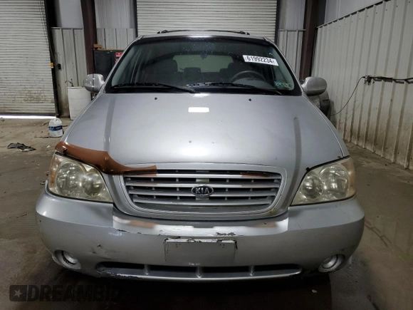 2003 Kia Sedona LX with VIN KNDUP131736467120, listed as a Copart auction lot 61992234 with 133,222 mi miles and Salvage Title. Bid and sale history available at carsss.com. Image 5.
