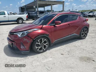 2018 Toyota C-HR XLE with VIN JTNKHMBX1J1005816, listed as a Copart auction lot 50871045 with 80,341 mi miles and Salvage Title. Bid and sale history available at carsss.com. Image 1.