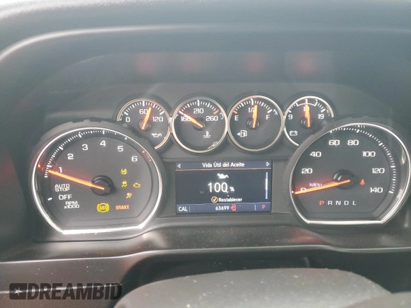 2020 Chevrolet Silverado 1500 RST with VIN 3GCPWDED7LG444993, listed as a Copart auction lot 49320855 with 63,699 mi miles and Salvage Title. Bid and sale history available at DreamBid. Image 9.