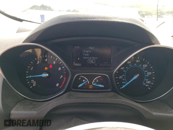 2016 Ford Escape Titanium with VIN 1FMCU9J91GUB52418, listed as a Copart auction lot 52644135 with 107,212 mi miles and Salvage Title. Bid and sale history available at carsss.com. Image 9.