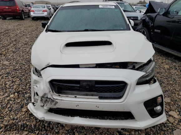 2017 Subaru WRX Limited with VIN JF1VA1J68H9829701, listed as a Copart auction lot 76085124 with 0 mi miles and Salvage Title. Bid and sale history available at carsss.com. Image 5.