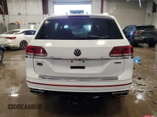2021 Volkswagen Atlas SEL R-Line with VIN 1V2SR2CA9MC556499, listed as a Copart auction lot 44033995 with 55,061 mi miles and Salvage title. Bid and sale history available at DreamBid. Image 6.