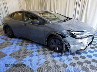 2023 Toyota Prius LE with VIN JTDACAAU5P3004847, listed as a Copart auction lot 59638714 with 0 mi miles and Salvage Title. Bid and sale history available at carsss.com. Image 4.