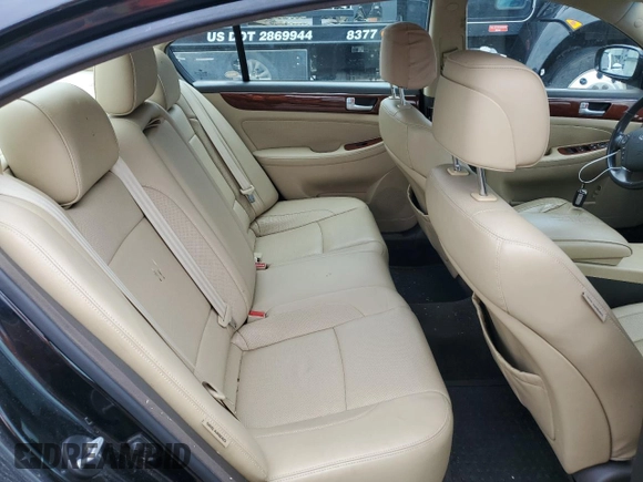 2013 Hyundai Genesis 3.8L with VIN KMHGC4DDXDU216586, listed as a Copart auction lot 55632675 with 166,975 mi miles and Clean Title. Bid and sale history available at carsss.com. Image 10.