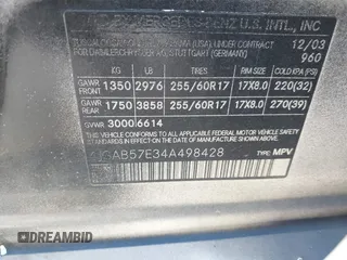 2004 Mercedes-Benz M 350 z VIN 4JGAB57E34A498428, wystawiony jako IAAI lot #42442918 z przebiegiem 180 030 mil mil oraz . Historia ofert i sprzedaży dostępna na DreamBid. Obrazek 9.