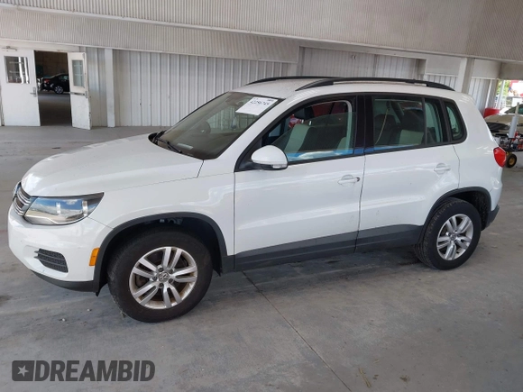 2017 Volkswagen Tiguan S with VIN WVGAV7AX8HK028540, listed as a IAAI auction lot 42256745 with 118,394 mi miles and . Bid and sale history available at DreamBid. Image 14.