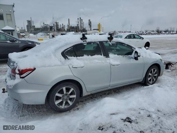 2013 Honda Civic Sdn LX with VIN 2HGFB2F49DH002455, listed as a Copart auction lot 83237064 with 319,959 mi miles and Salvage Title. Bid and sale history available at carsss.com. Image 3.