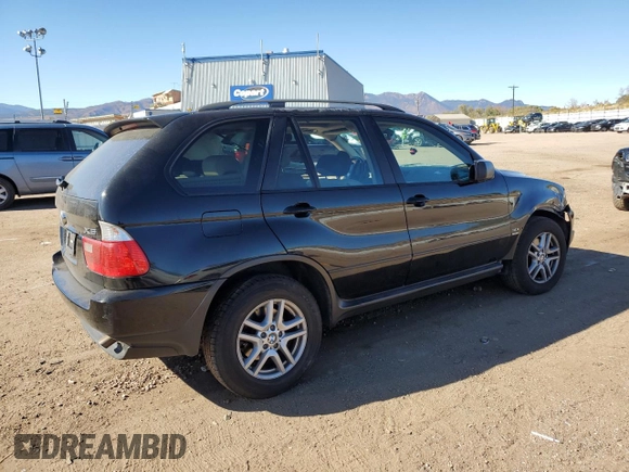 2005 BMW X5 3.0i with VIN 5UXFA13575LY19225, listed as a Copart auction lot 79002024 with 0 mi miles and Salvage Title. Bid and sale history available at carsss.com. Image 3.
